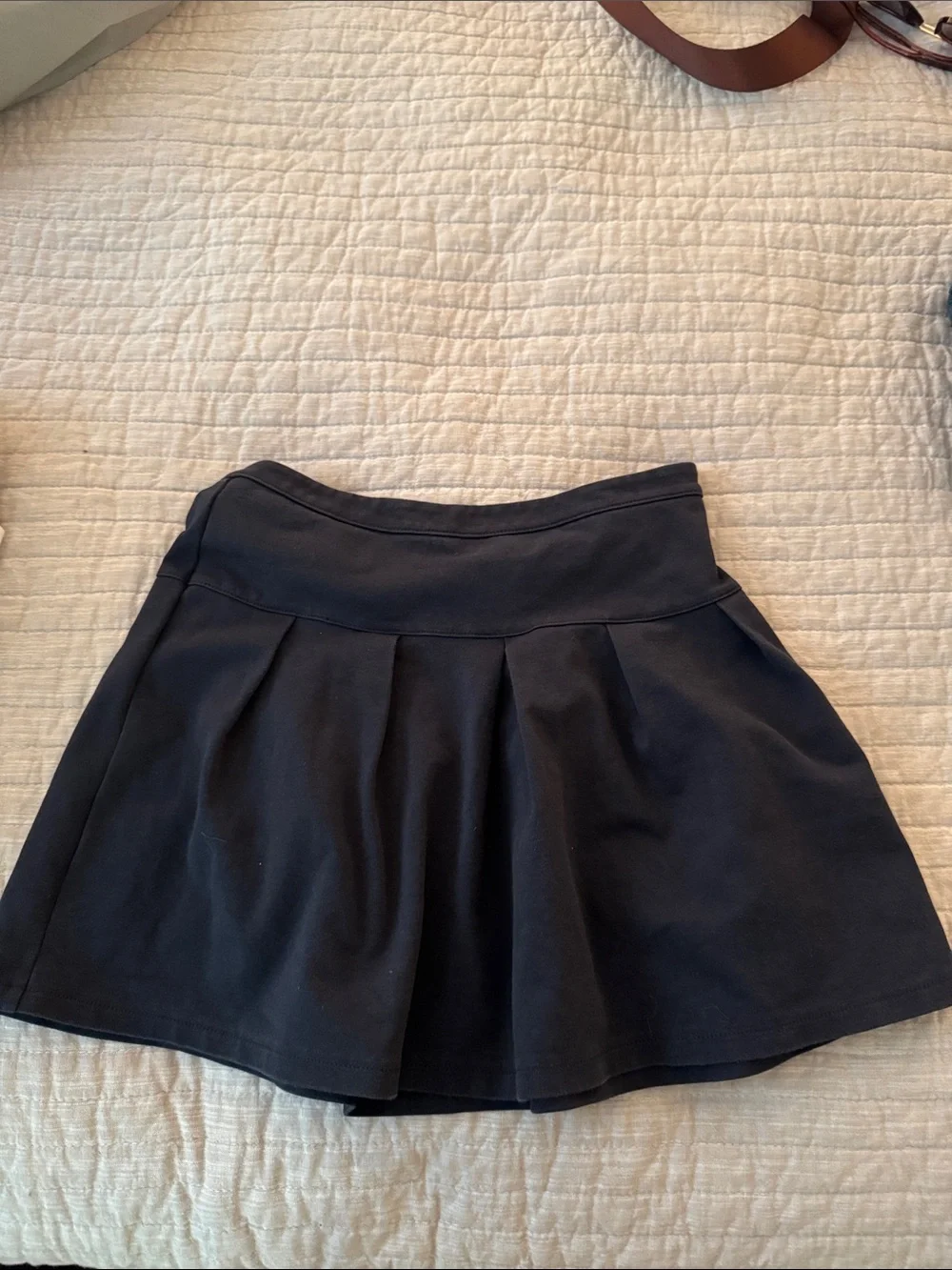 GAP Black Pleated A-Line Kids Skirt